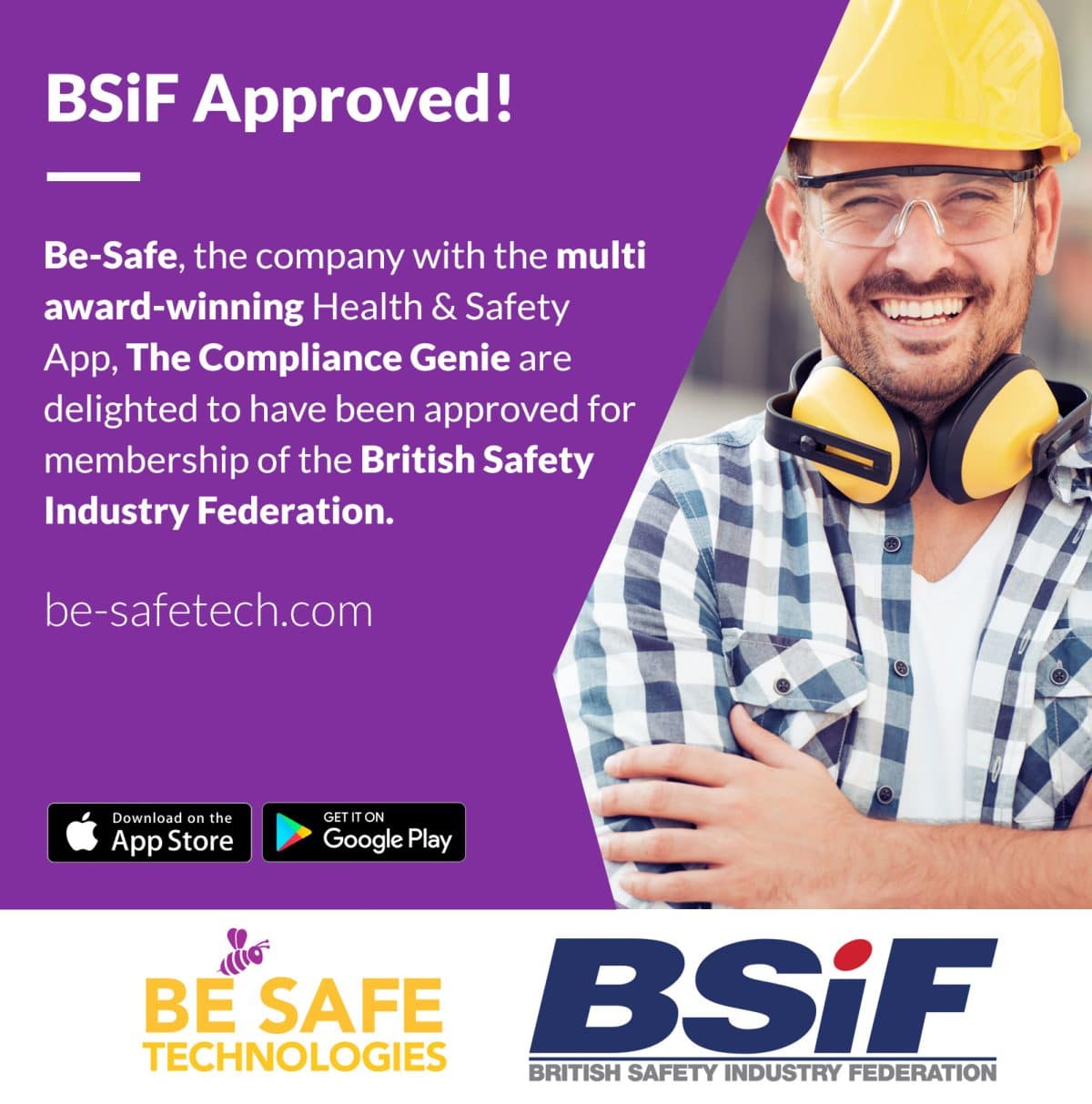 BSif Approved! Be-Safe Technologies