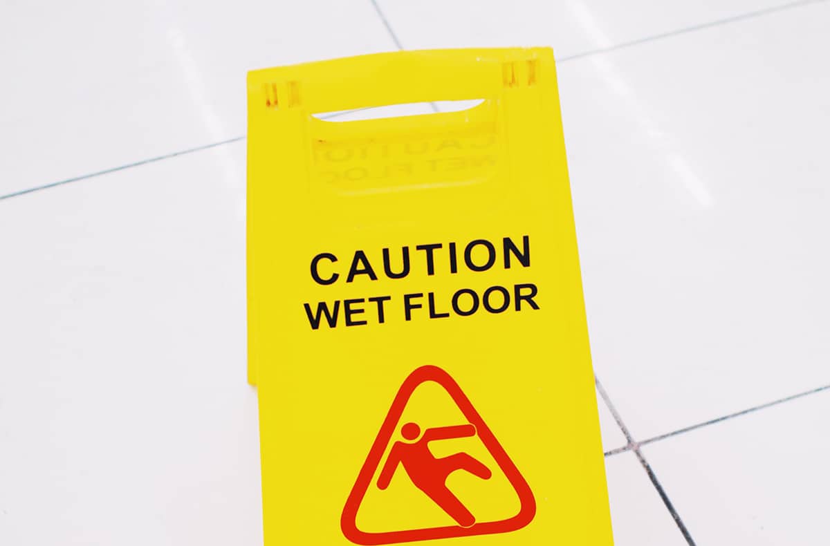 Wet floor sign, Revolutionise Workplace Safety with an App for Accident Reporting from Be-Safe